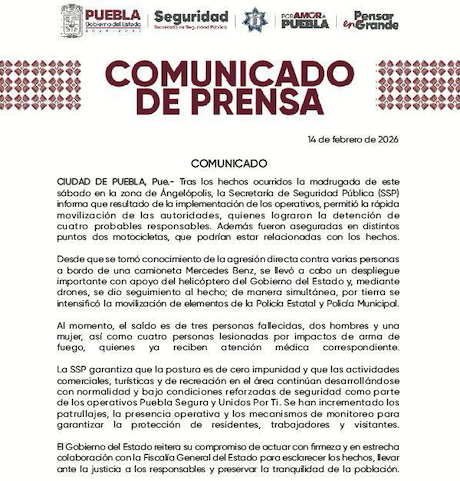 Policía Estatal detuvo a los presuntos agresores del atentado en el bar “Sala Despecho” 