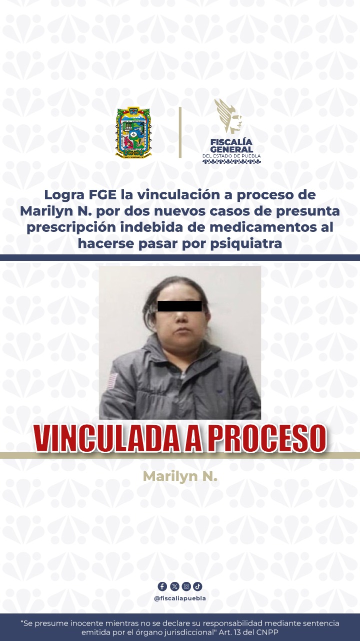 Vinculan a proceso de Marilyn N. por hacerse pasar por psiquiatra