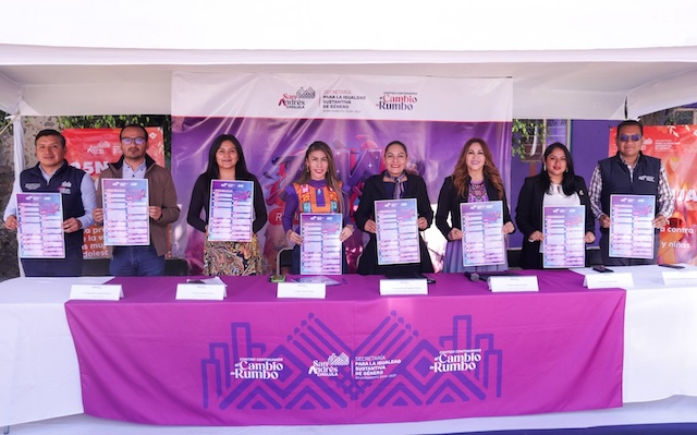 Alcaldesa Lupita Cuautle presentó Agenda de Género 8M
