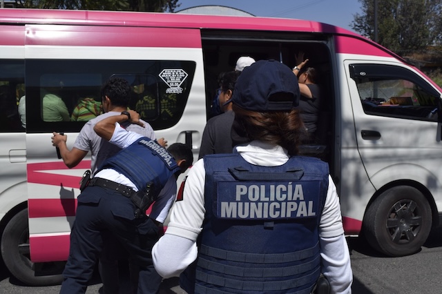 Operativo “Pasajero Seguro” en San Pedro Cholula