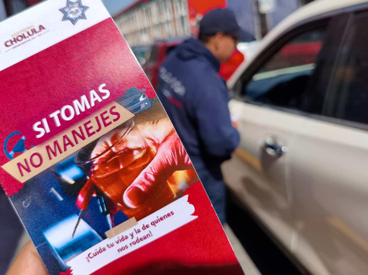 Lanzan campaña “Si tomas no manejes” en San Pedro Cholula