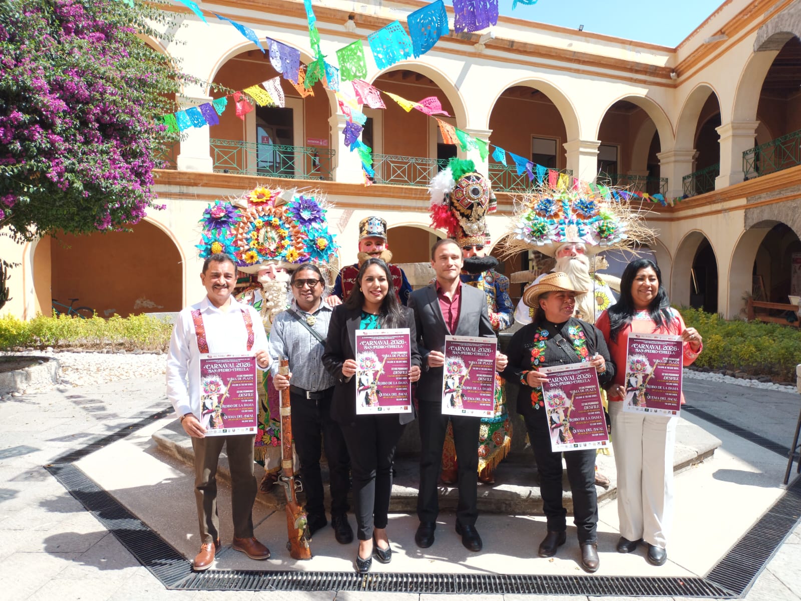 Todo listo para el Carnaval de San Pedro Cholula