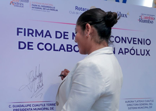 Proyecto Apólux, en San Andrés Cholula, contará con apoyo de Rotarios.