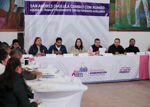Alcaldesa Lupita Cuautle y ediles auxiliares evaluaron agenda comunitaria 