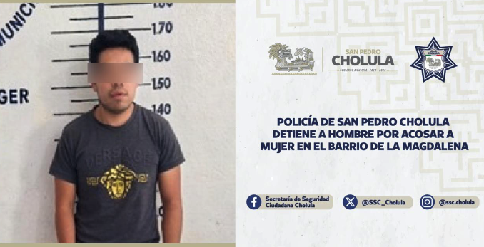 Lo detienen por acosar a mujer en el Barrio de La Magdalena