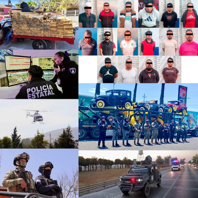 Golpe al hampa en Puebla con 84 detenciones 
