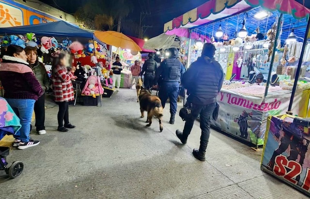 Operativo de seguridad en la Feria de Sanctorum