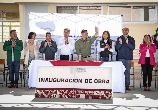 Inauguran barda perimetral del Bachillerato Forjadores
