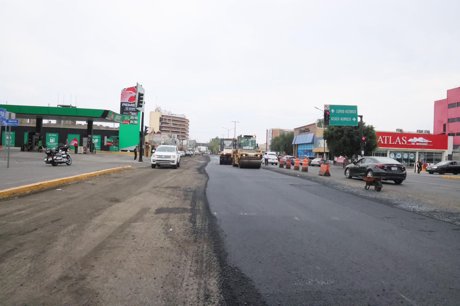 Prolongación Reforma, otra obra de pavimentación que realiza el gobierno del estado y no el ayuntamiento capitalino