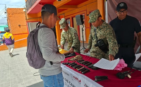 150 artefactos recolectó DEFENSA en campaña de desarme en municipio de Esperanza