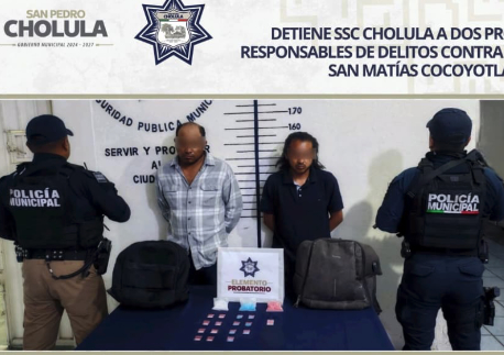 Lucha contra narcomenudeo en San Pedro Cholula 