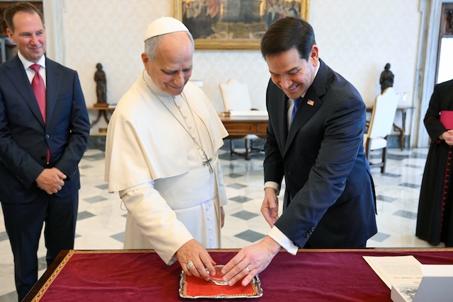 León XIV y Marco Rubio, acuerdan trabajar por la paz entre Vaticano y EU