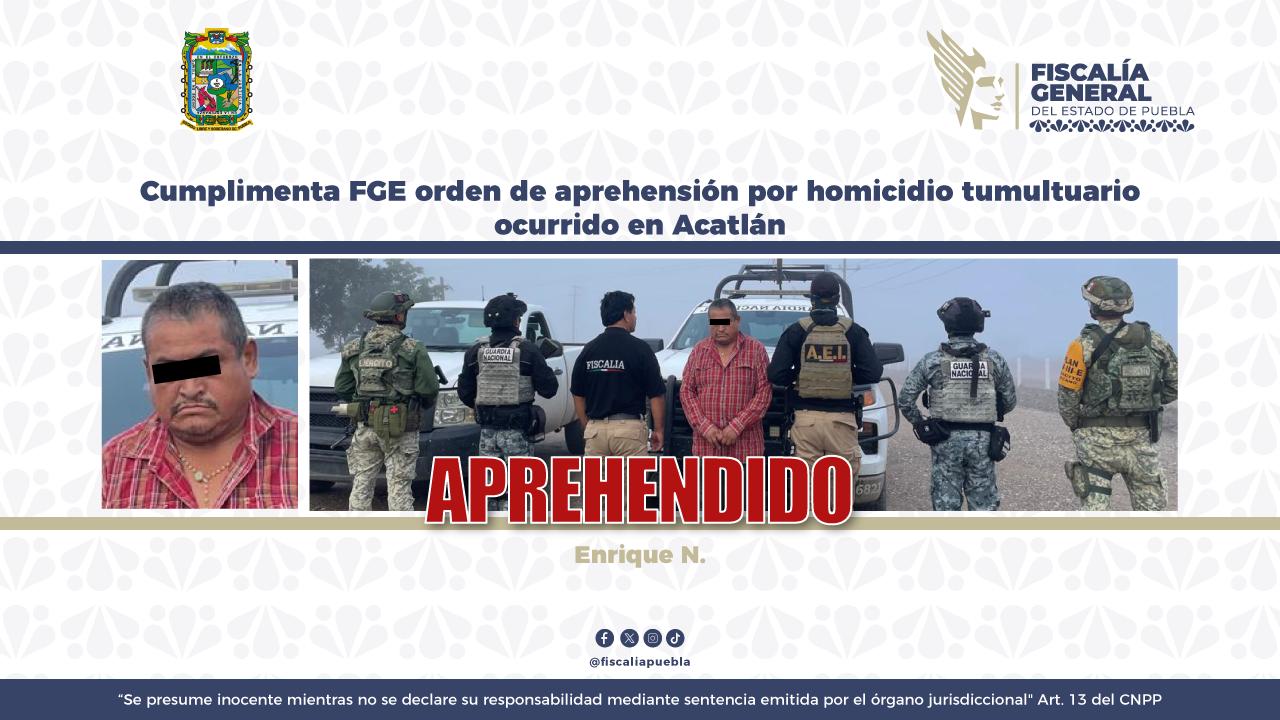Detienen a presunto implicado en el linchamiento de Acatlán ocurrido en 2018