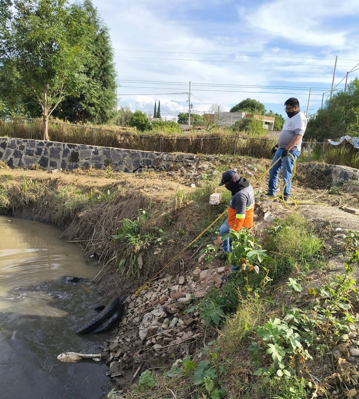 Gobierno de San Pedro Cholula realiza jornada de limpieza y retiro de residuos solidos