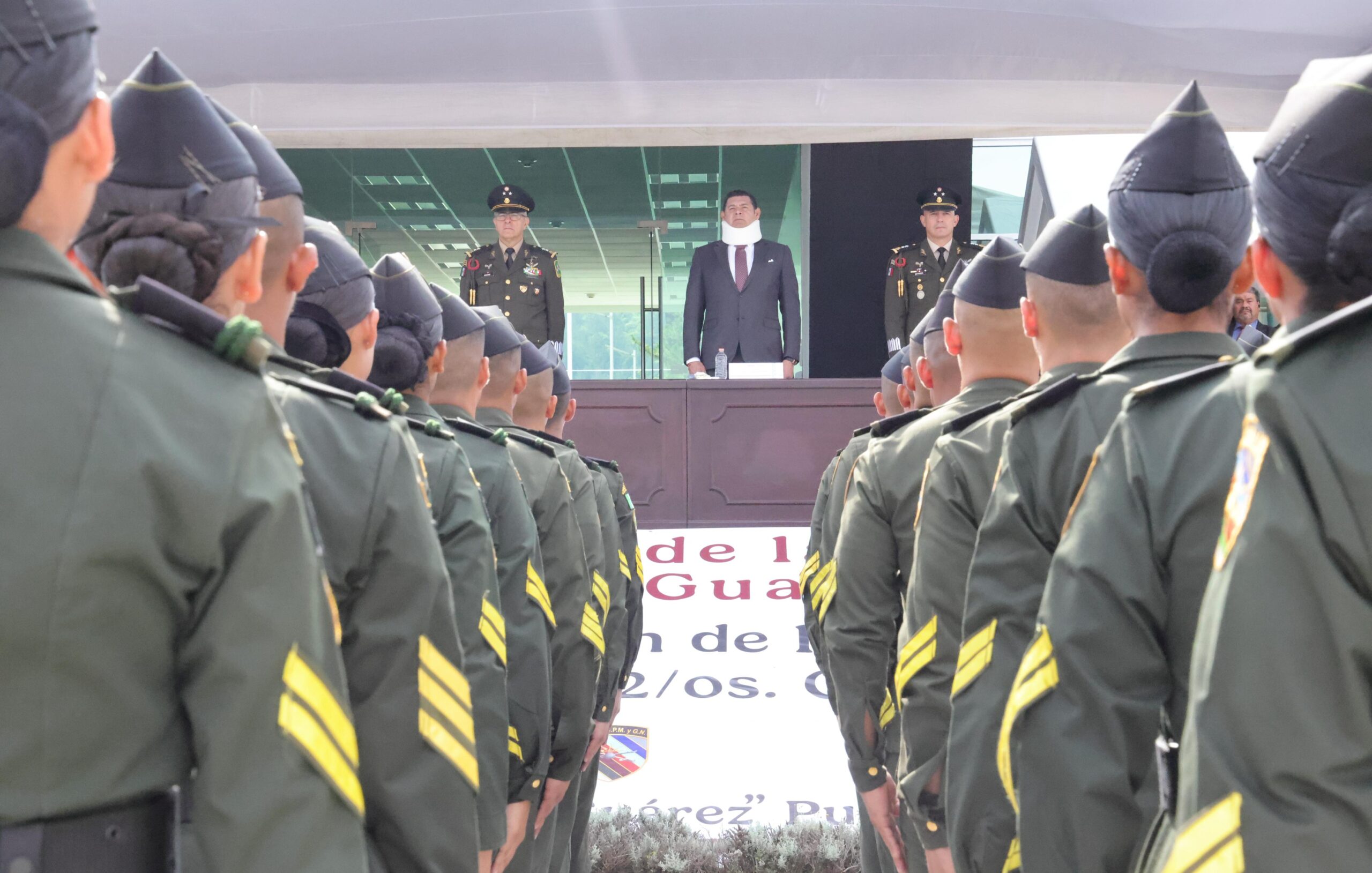 Por  bien de Puebla y la seguridad gobernador refrenda alianza con Guardia Nacional
