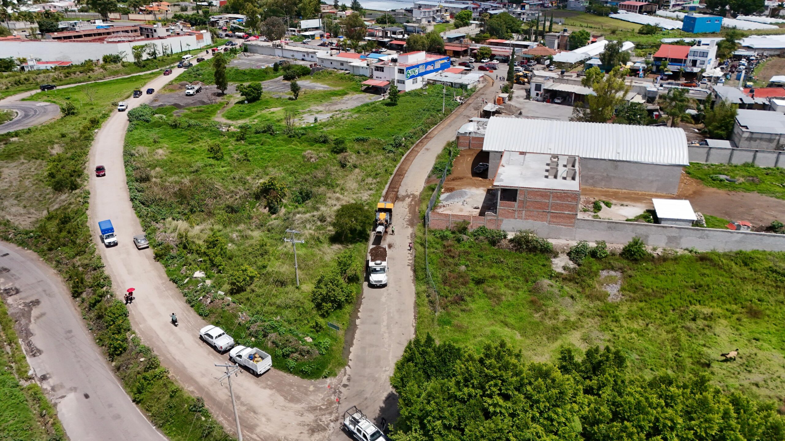 ¡Tu camino al trabajo  será más seguro!; inicia  pavimentación de Gran Avenida y Camino Los Molinos a San Juan Portezuelos