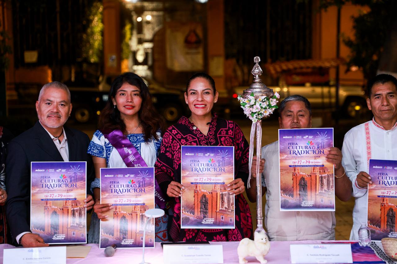Mole, artesanías y tradición: anuncian la Feria Cultura y Tradición 2026 en San Andrés Cholula