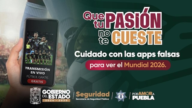 Alertan sobre el uso de plataformas digitales o sitios web que ofrecen transmisiones de partidos de fútbol mundialistas.