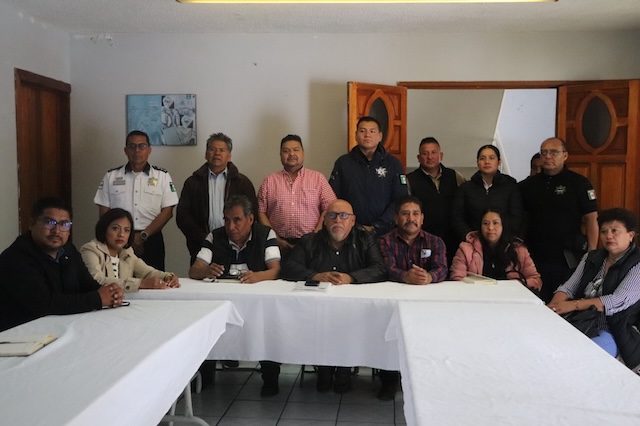 Coordinación regional favorece seguridad en juntas auxiliares de Cholula 
