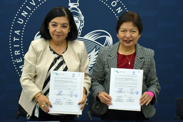 Signan convenio BUAP y el Colegio de Estudios Científicos y Tecnológicos