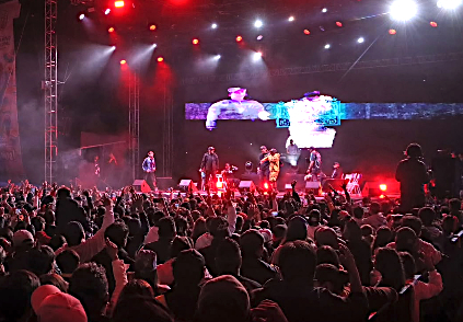 Exponentes del freestyle en la Feria de Cuautlancingo 2026