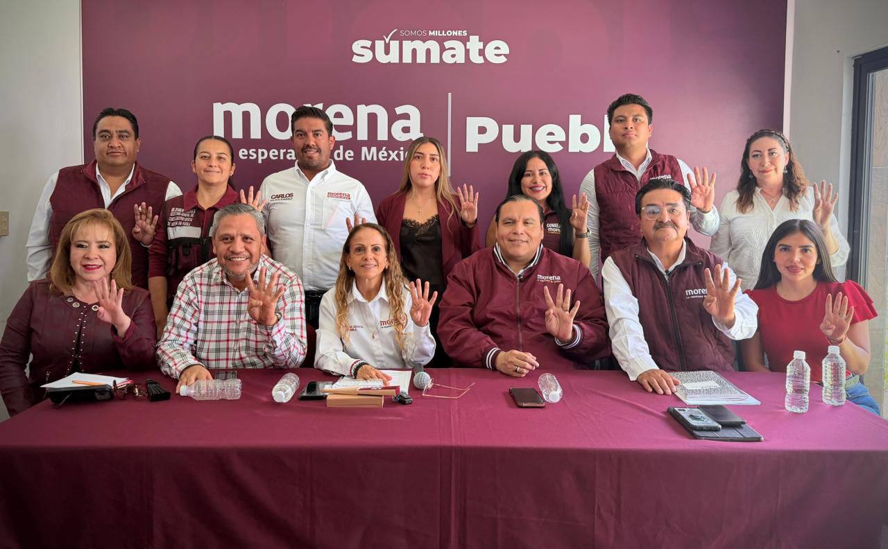 Morena Puebla reafirma su apoyo a Claudia Sheinbaum y a acciones de vivienda