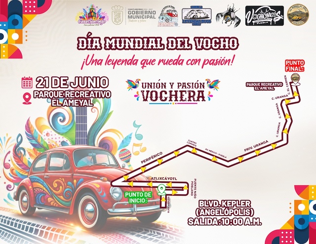 La Gran caravana del Vocho, en Cuautlancingo
