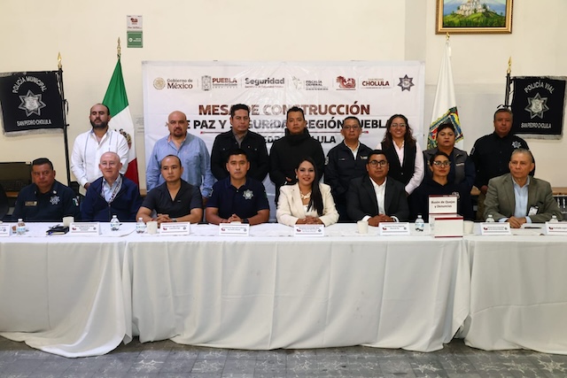 Tonantzin Fernández encabezó Mesa de Seguridad Región Puebla