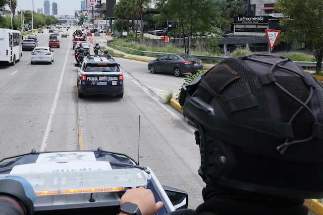 Patrullaje las 24 horas en la vía Atlixcáyotl, la vía más transitada y  la más peligrosa