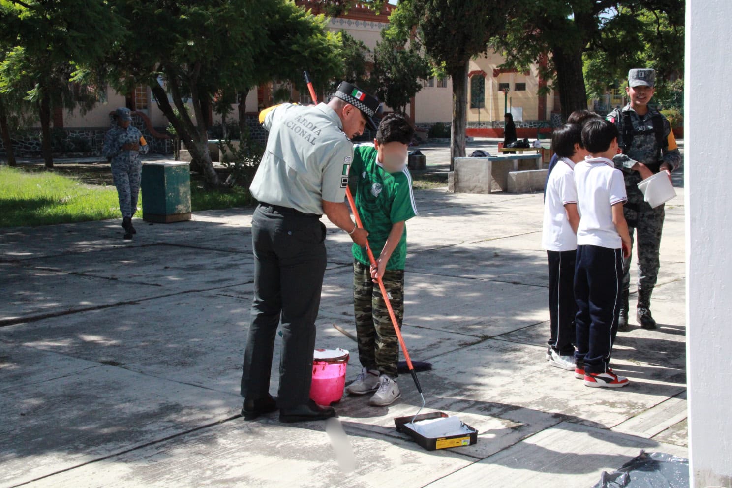 La Guardia Nacional realiza labor social y pláticas de prevención del delito en escuela primaria de Puebla