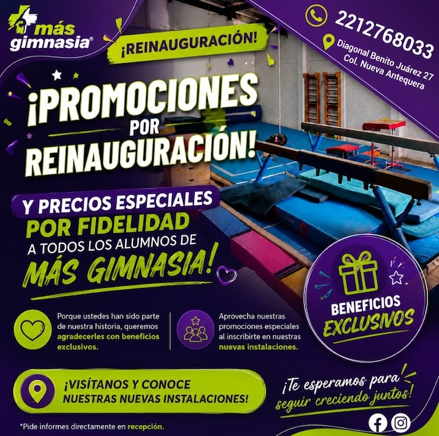 ¡Más Gimnasia lanza promociones!