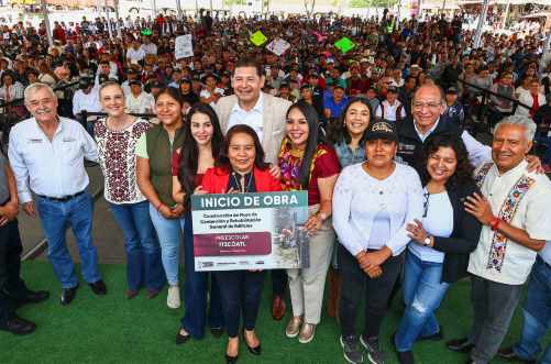 Todo el respaldo de Armenta a la alcaldesa Tonantzin Fernández, con proyectos para San Pedro Cholula