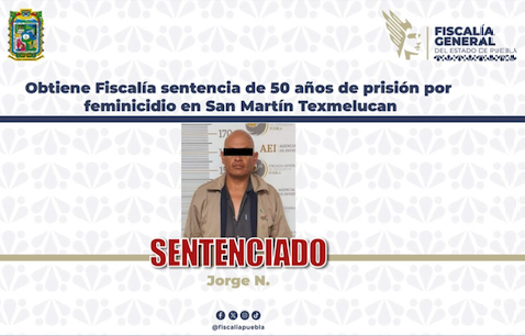 Por matar a su pareja sentimental le dan 50 años de prisión
